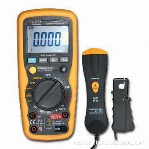 Automotive DMM with IR Thermometer and 0.001Hz to 9.99MHz Frequency Range